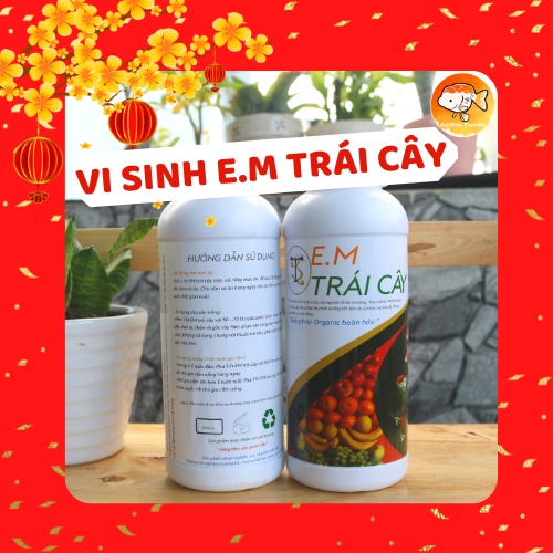 VI SINH E.M TRÁI CÂY  TẠO HỆ MIỄN DỊCH GIÚP CÁ HÁU ĂN, TĂNG CƯỜNG LỢI KHUẨN, KHỬ KHÍ ĐỘC HẠI (NH3, H2S,..)