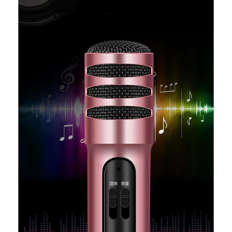 Micro Livestream C7 đầy đủ phụ kiện,Thu Âm Hát Karaoke Livestream 3in1 Chất Lượng Đỉnh Cao