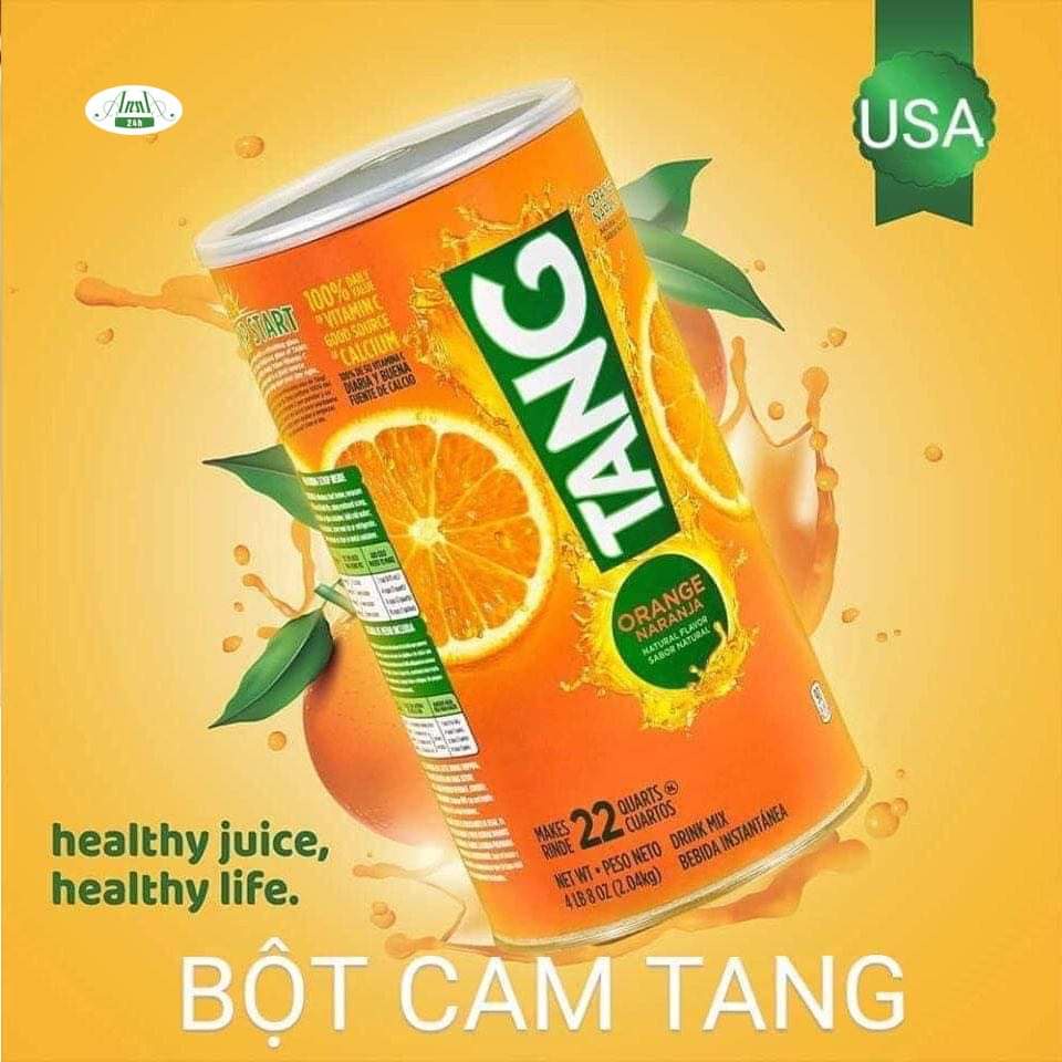 BỘT  CAM HÒA TAN TANG ORANGE NARANJA 2,04KG NỘI ĐỊA MỸ CHÍNH HÃNG