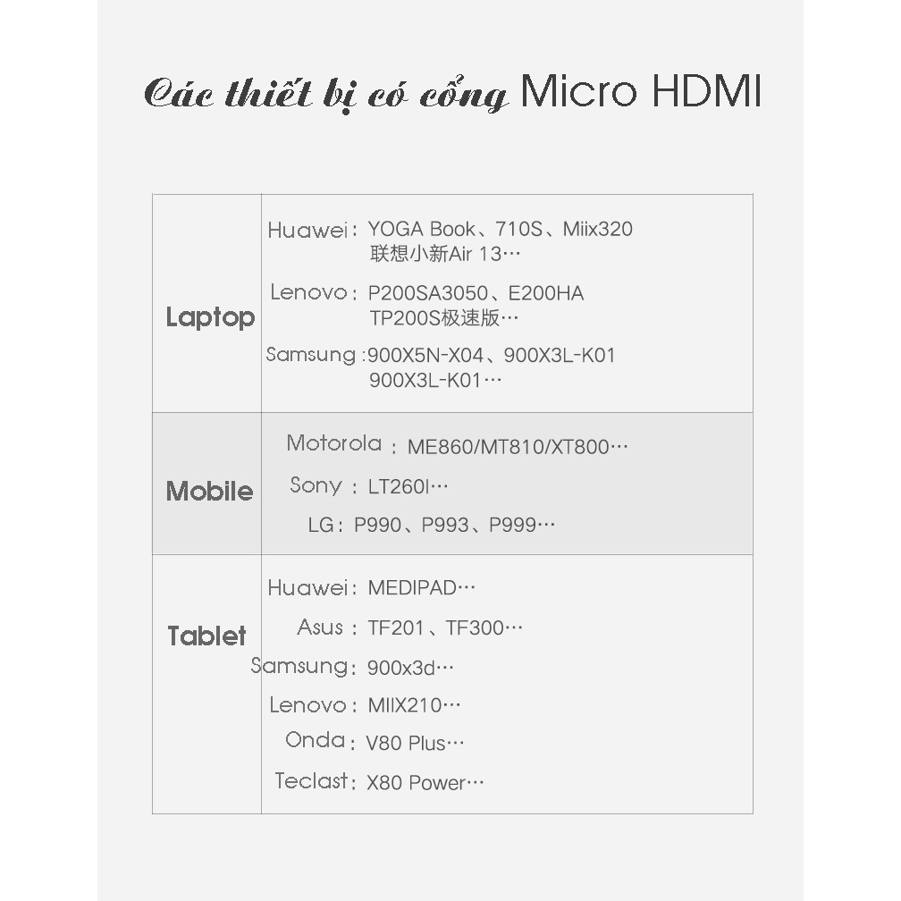 [Mã 2404EL10K giảm 10K đơn 20K] Cáp chuyển đổi Micro HDMI sang HDMI chất lượng Full HD - Micro HDMI to HDMI