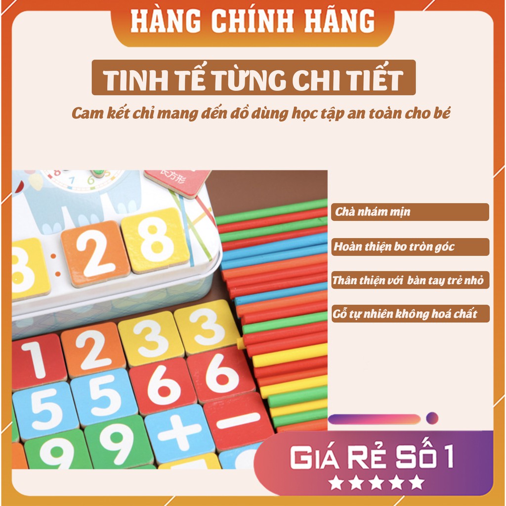 Đồ chơi giáo dục trẻ em bằng gỗ đa năng giúp phát triển trí thông minh