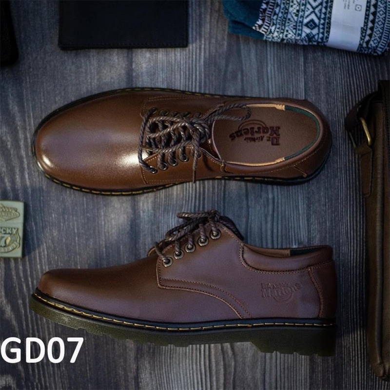 Giày đốc nam da bò 100% , đốc thấp. dr martin , giày boot nam, giày da nam