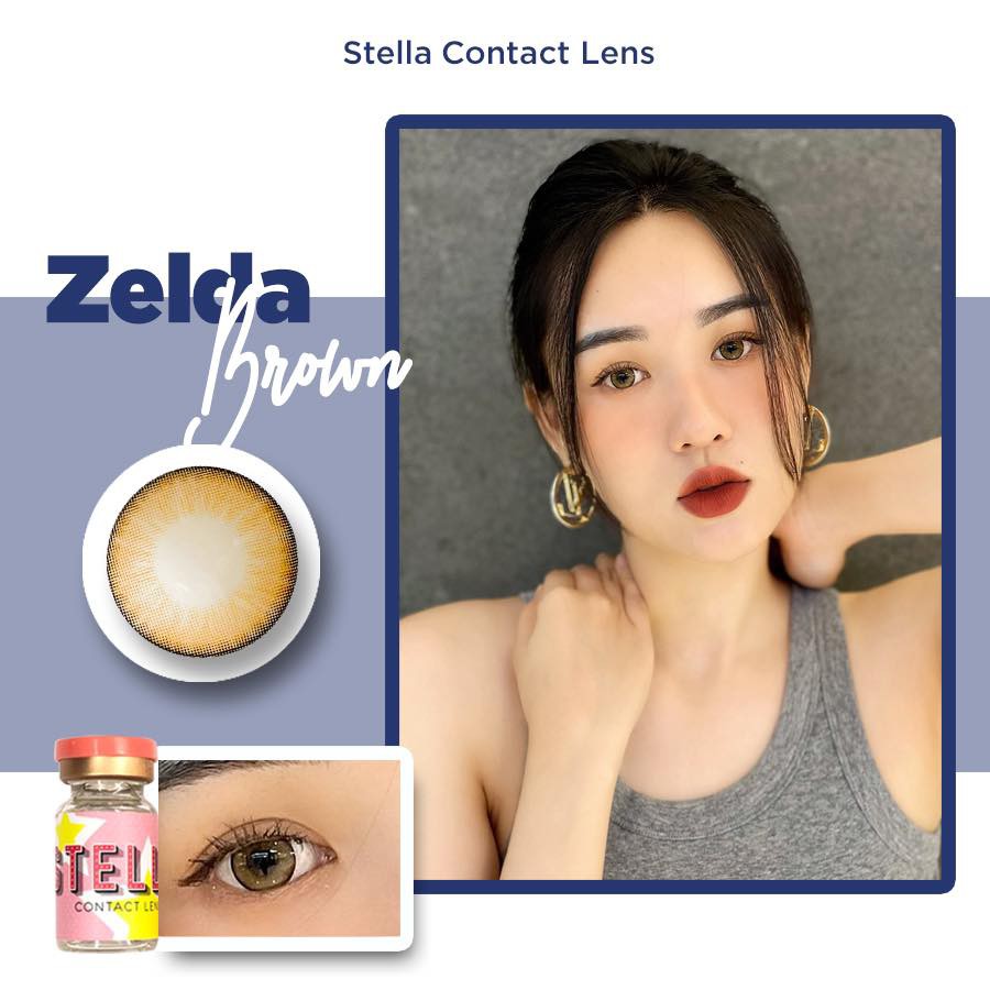 Kính áp tròng - ZELDA BROWN - GRAY