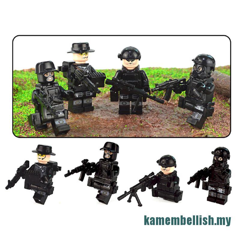 Bộ Đồ Chơi Lego Lắp Ráp Mô Hình Xe Cảnh Sát Quân Đội