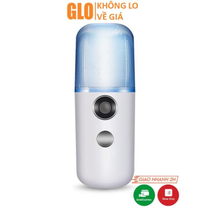 Máy Phun Sương Xông Hơi Mặt NaNo Mini Cầm Tay Hỗ Trợ Dưỡng Da Cấp Nước Tối Đa