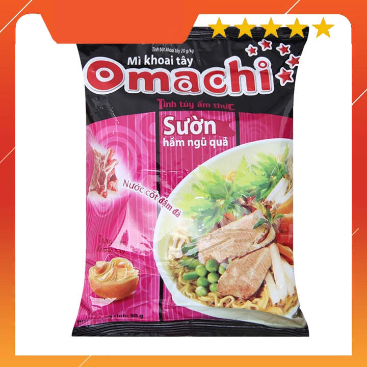 [ AN TÂM MUA HÀNG ] Mì khoai tây Omachi sườn hầm ngũ quả 80g - Đồ Ăn Đóng Hộp Lợn Bò và Gà - SQ0377