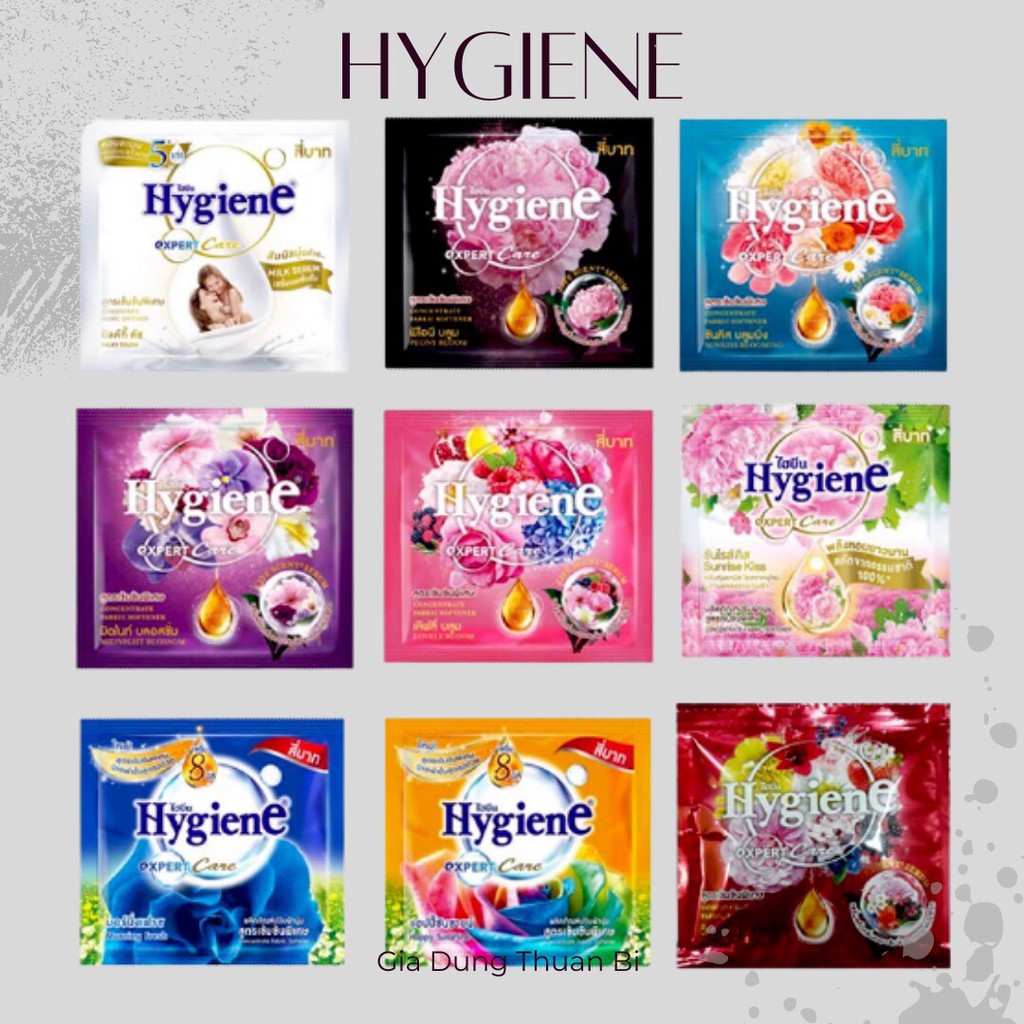 Nước Xả Vải Hương Hoa Đậm Đặc Hygiene 20ml -Nhập Khẩu Thái Lan