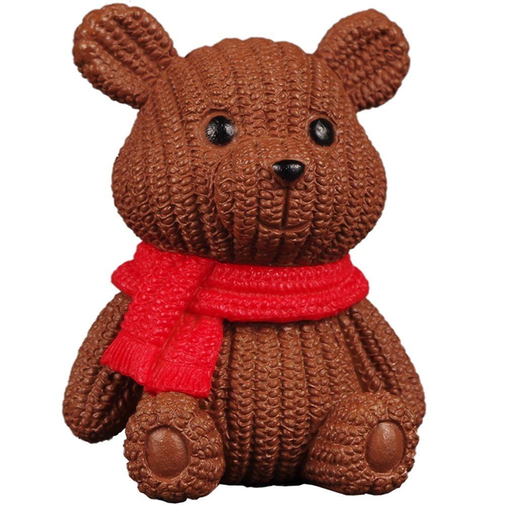 YIYU Tượng Gấu Bằng Nhựa PVC Trang Trí Nhà Búp Bê