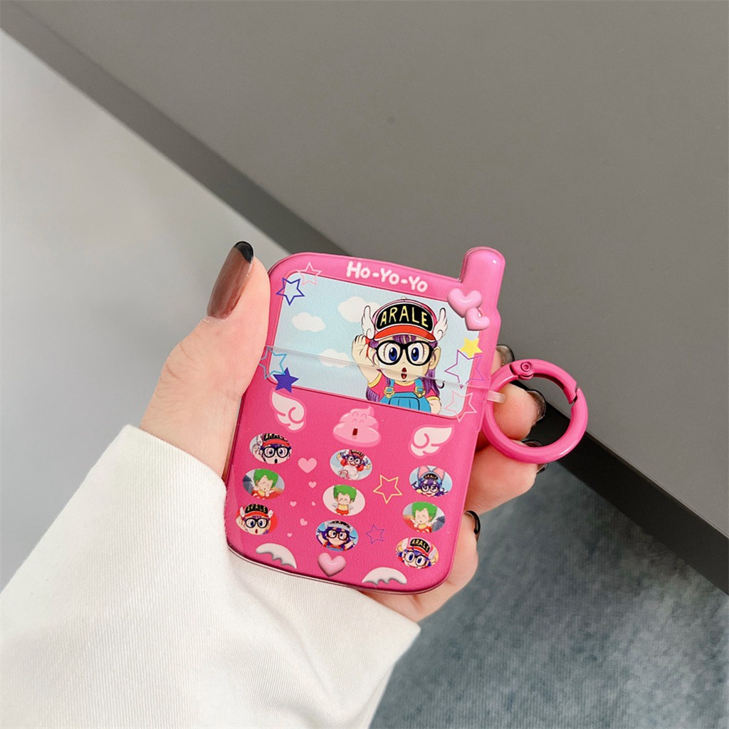 Vỏ Bảo Vệ Hộp Sạc Tai nghe không dây Airpods 1/2 3 Pro GSM Hình Điện Thoại Dễ Thương