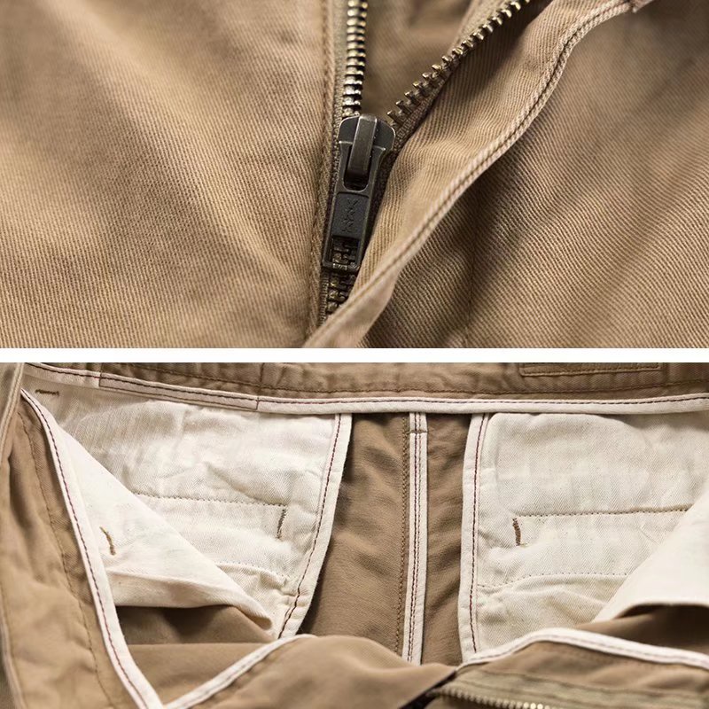 Quần Dài Màu Trơn Dáng Rộng Phong Cách Retro Thời Trang Hàn Quốc Cho Nam Size S-3xl