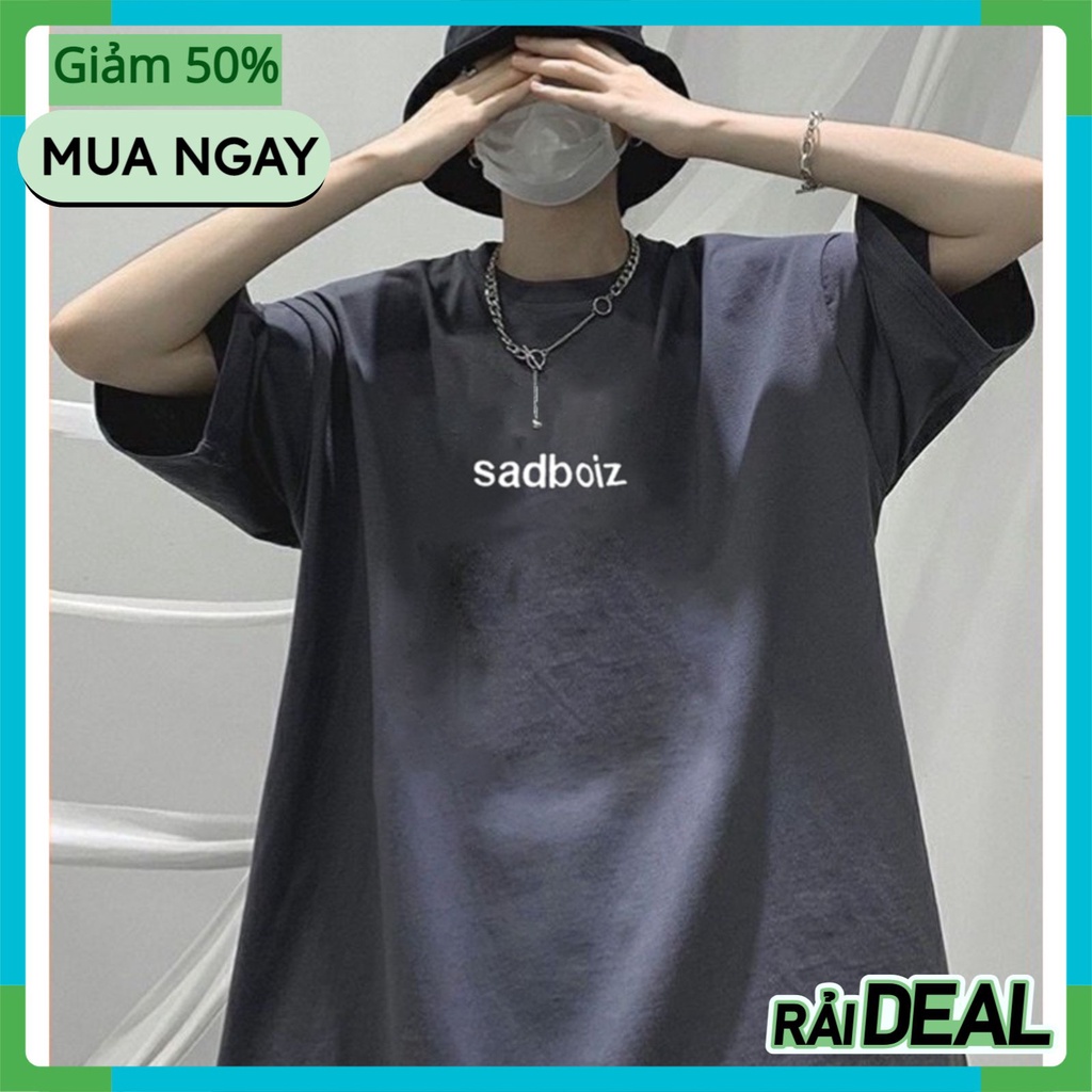 Áo sadboiz sadtagram nam nữ Tay Lỡ WASH Xám , Áo phông sadboiz chính hãng nam nữ from rộng unisex AT28 | BigBuy360 - bigbuy360.vn