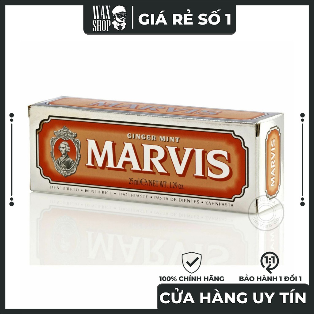 Kem Đánh Răng Ginger Mint - Marvis (Italia)  [NỘI ĐỊA Ý]  Giúp Làm Trắng Răng, Đánh Bật Mảng Bám.