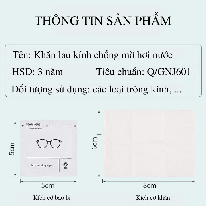 Giấy Lau Kính Mắt, Khăn lau kính mắt chống mờ hơi nước, hiệu quả 100% | 1 tờ | BigBuy360 - bigbuy360.vn