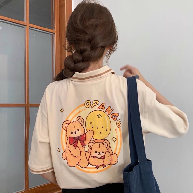 [Order] Áo polo ulzzang Opange Strawberry xinh xắn | BigBuy360 - bigbuy360.vn
