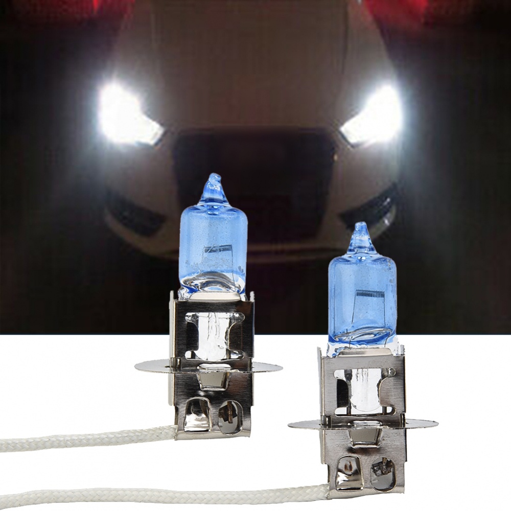 1 Cặp Bóng Đèn Pha Halogen H3 100W 12v 453 Màu Trắng Cho Xe Hơi