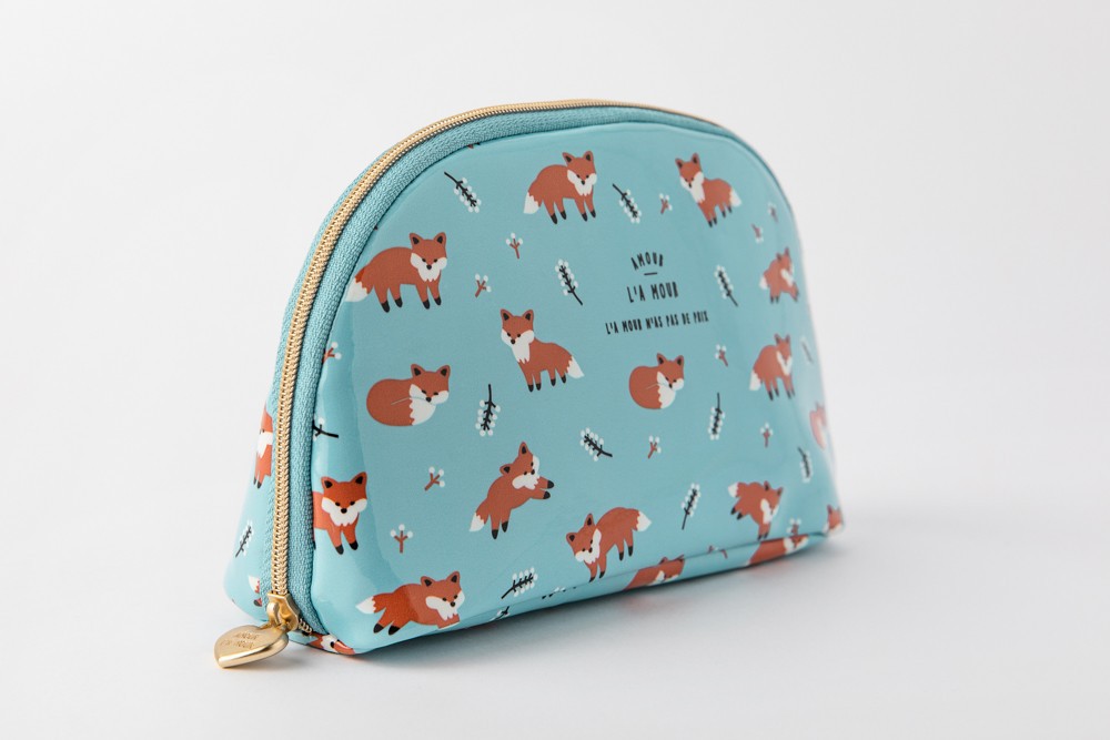 Túi Đựng Đồ ARTBOX Hàn Quốc Hình Bán Nguyệt In Họa Tiết Cáo Dễ Thương