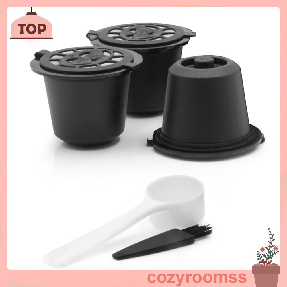 Bộ 3 Cốc Lọc Cà Phê Có Thể Tái Sử Dụng Cho Máy Pha Nespresso