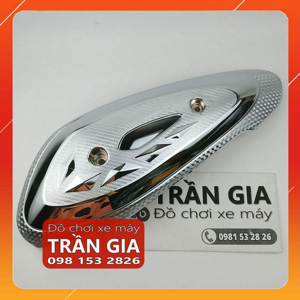 Ốp pô xe SH Mode năm 2020-2021-2022-2023 chụp che bô xi inox cacbon xe Sh Mo nữ đời mới nhất- phụ kiện trang trí