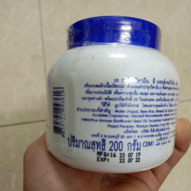 Kem dưỡng ẩm cho da mềm mịn Aron vitamin E Thái 200g thích hợp cho da thường da khô nứt nẻ bong tróc da nhạy cảm | BigBuy360 - bigbuy360.vn