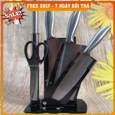 [FREESHIP TOÀN QUỐC] BỘ DAO NHẬT BẢN 6 MÓN KÈM THEO KHAY ĐỰNG SIÊU TỐT