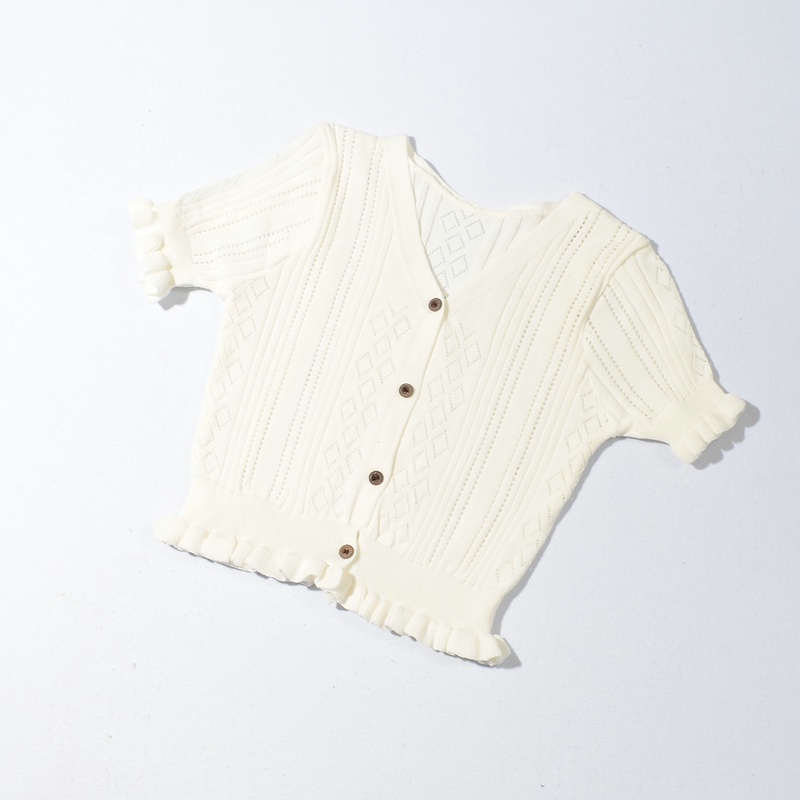 SUXI Áo Thun Croptop Cổ Chữ V Thiết Kế Mới Thời Trang Mùa Hè Dành Cho Nữ