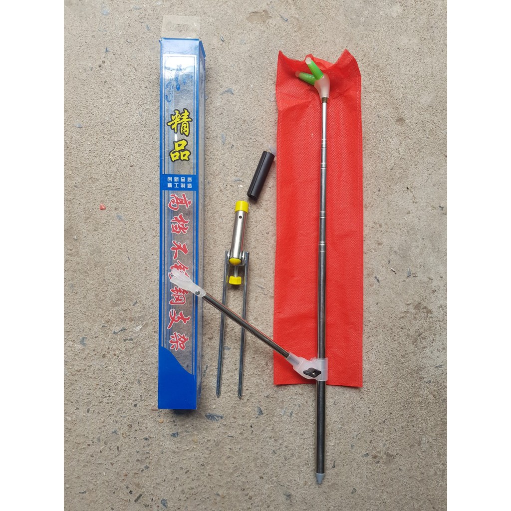 CHỐNG CẦN CÂU ĐƠN,CÂU ĐÀI CHẤT LIỆU INOX DÀI 2M1