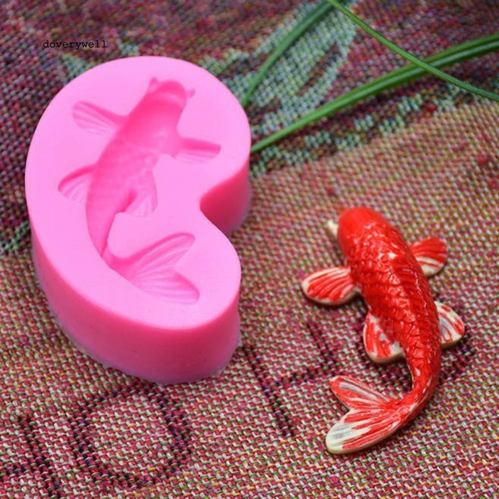 Khuôn silicon làm bánh tạo hình cá chép sáng tạo