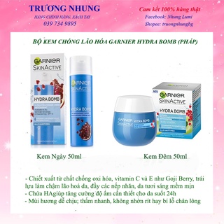 Kem Dưỡng Garnier Hydra Bomb ❣FREESHIP❣ Chống lão Hóa, Dưỡng Ẩm Da, Sáng Da