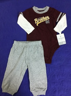 Combo 2 bộ body carter cho bé trai