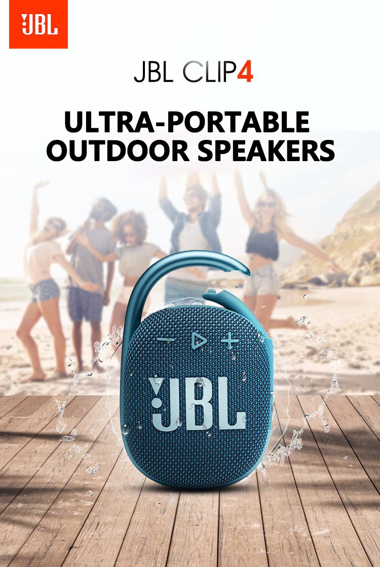 JBL Clip 4 Bluetooth Không Dây 5.1 Loa Mini Clip4 Loa Trầm Ngoài Trời Chống Nước IP67 Di Động Có Móc