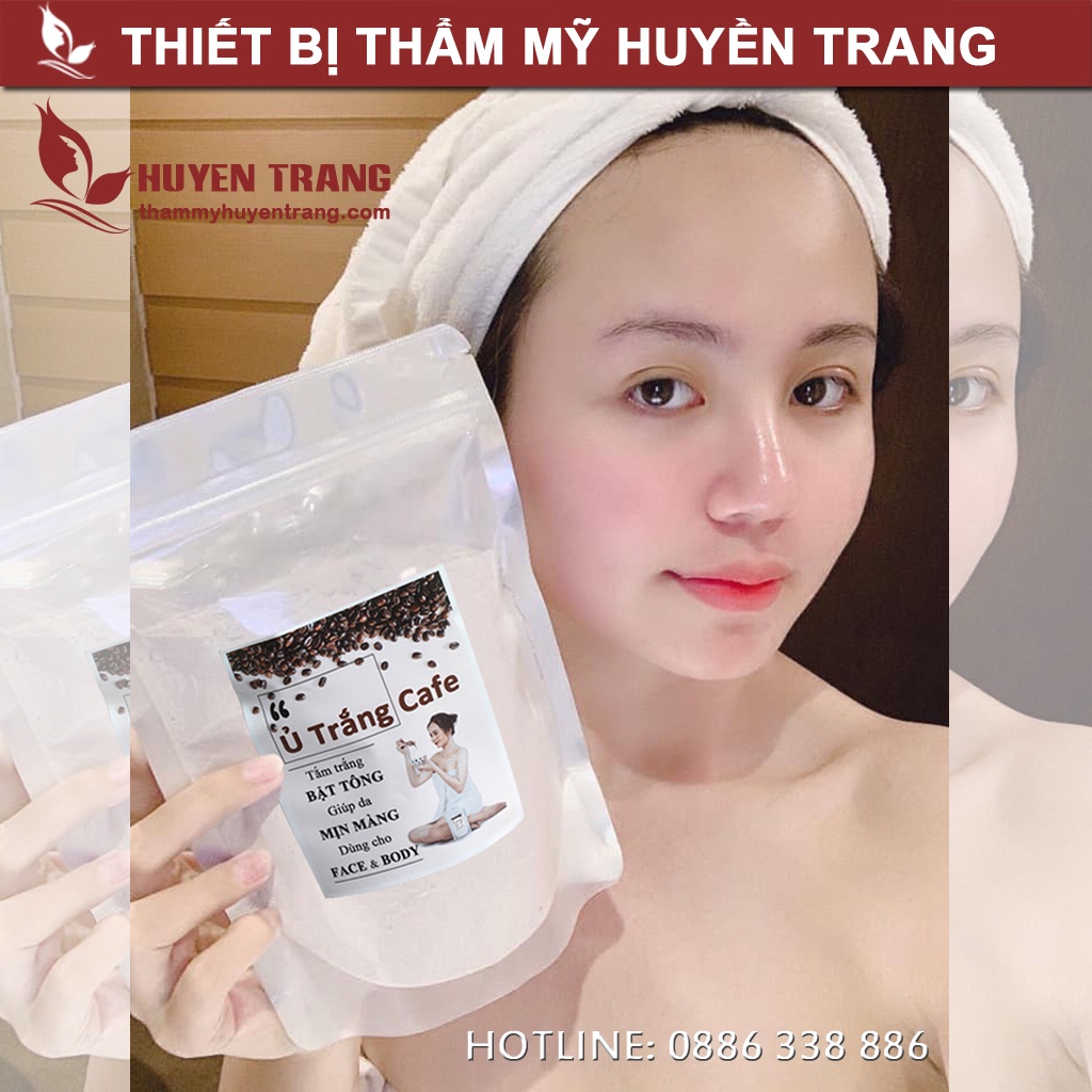 Ủ Trắng Cà Phê Handmade Trắng Bật Tông Sau Lần Tắm Đầu Tiên - Thẩm Mỹ Huyền Trang NANOCEE