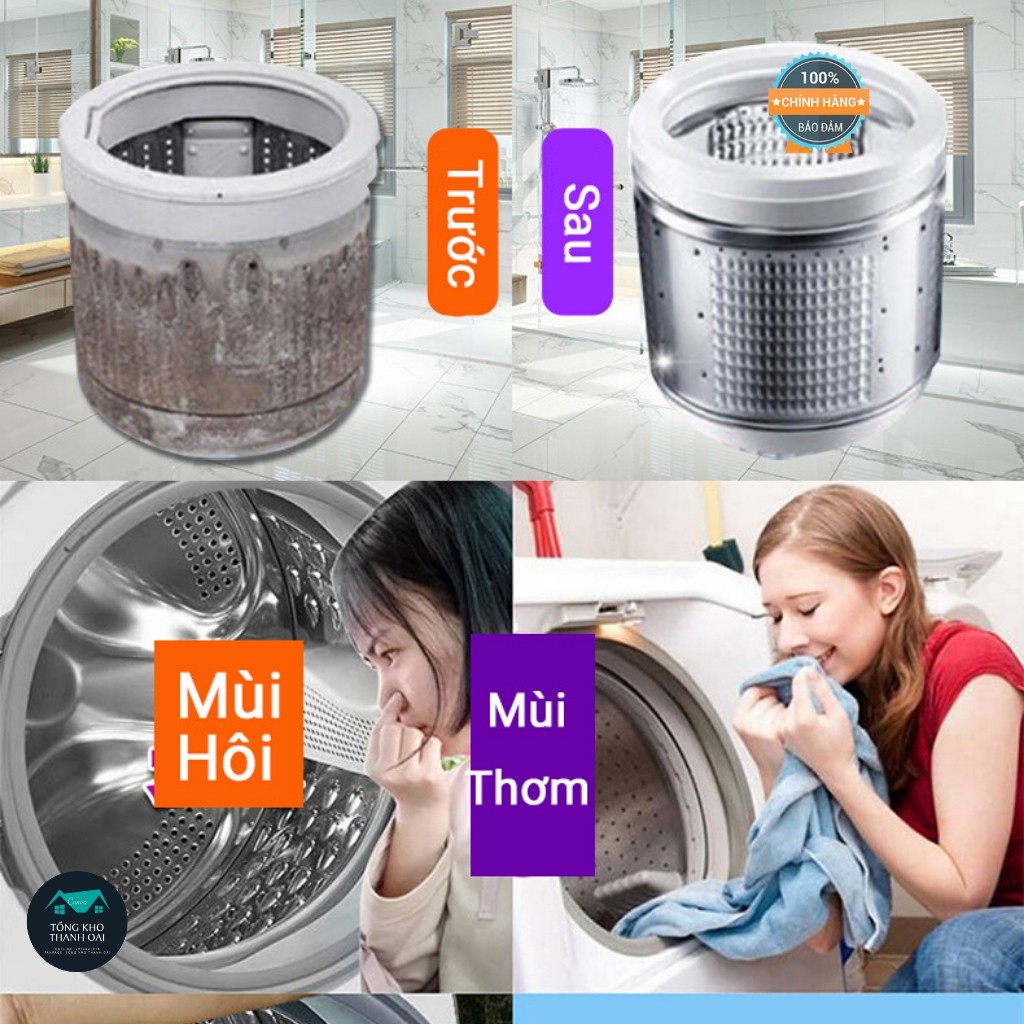 Viên Tẩy Lồng Máy Giặt (1 hộp 12 viên )