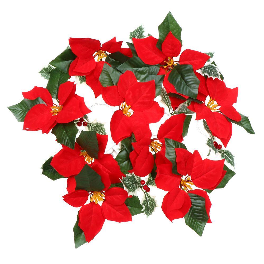 Dây Đèn Led 2m 10 Bóng Hình Hoa Trang Trí Giáng Sinh Năm Mới 2023