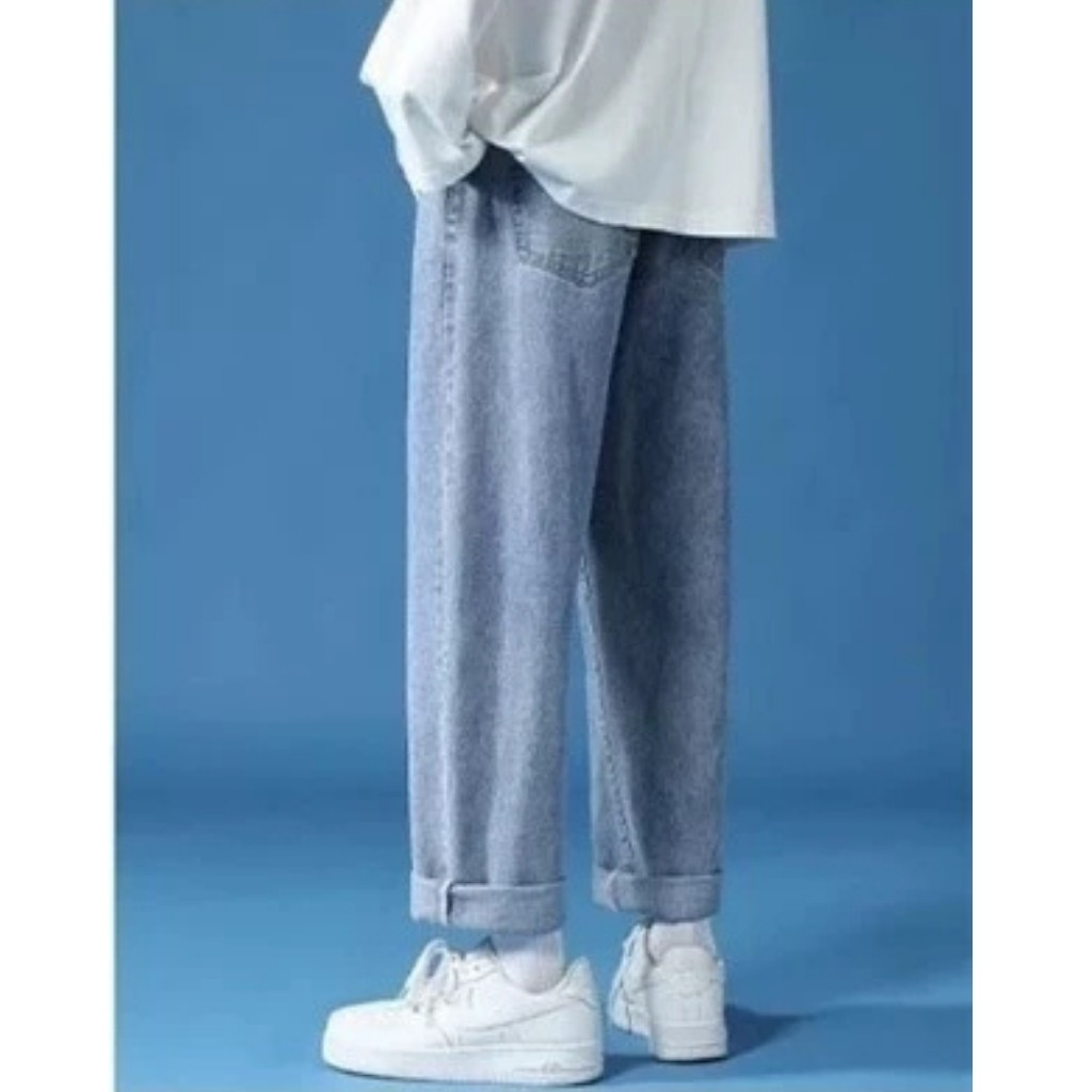 Quần baggy jean nam dáng suông ống rộng jeans unisex | BigBuy360 - bigbuy360.vn