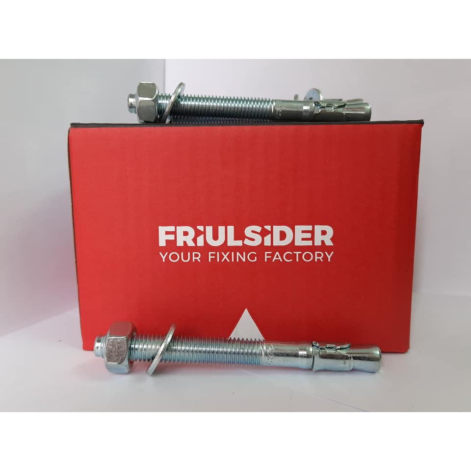 Bulong tắc kê nở sắt mạ kẽm Ý cao cấp - FM753 Friluisider - tắc kê sắt thép chịu tải cao