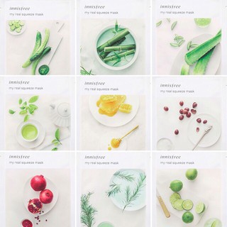 ™10 mặt nạ giấy Innisfree My Real Mask
