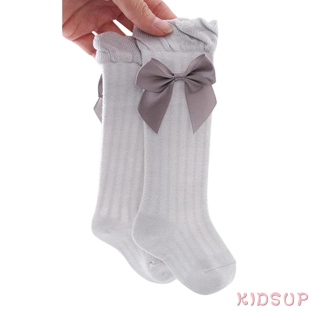 Vớ Dài Màu Trơn Thoáng Khí Cho Bé Gái