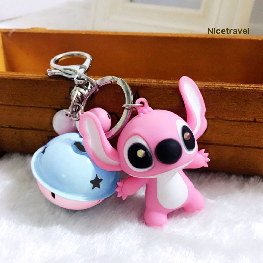 1 Móc Khóa Hình Stitch Có Đèn Led Dễ Thương