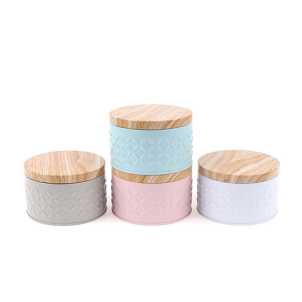 Hộp Thiếc Đựng Trà / Bánh Kẹo / Snack Màu Sắc Ngọt Ngào Đa Năng Tiện Dụng