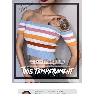 TL áo croptop sọc ngang