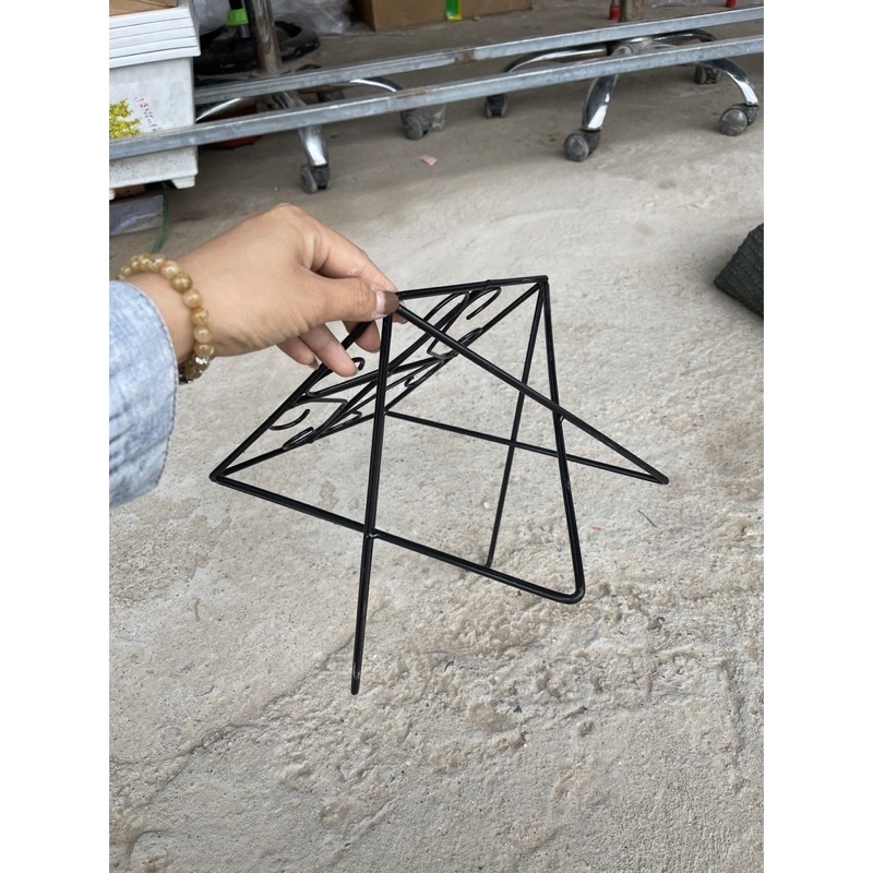 đôn sắt đặc vuông chữ x kê chậu cây decor siêu xinh