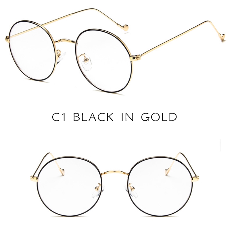 Kính Mát Gọng Kim Loại Tròn Phong Cách Hàn Quốc | BigBuy360 - bigbuy360.vn
