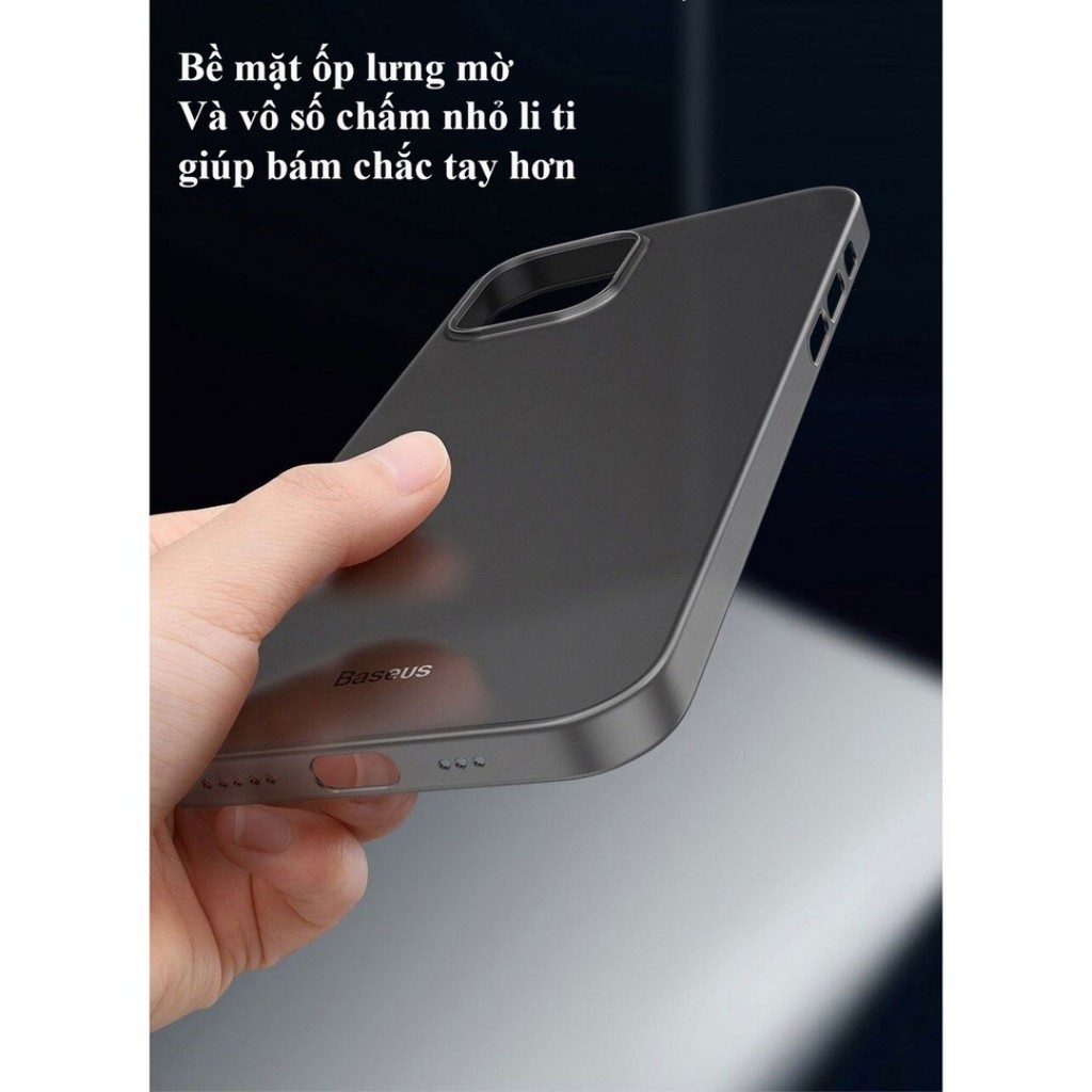 Ốp lưng siêu mỏng chống bám vân tay iPhone 12 Series Baseus Wing Case ( 0.45mm Ultra Thin, Anti Oil/ Finger Print)