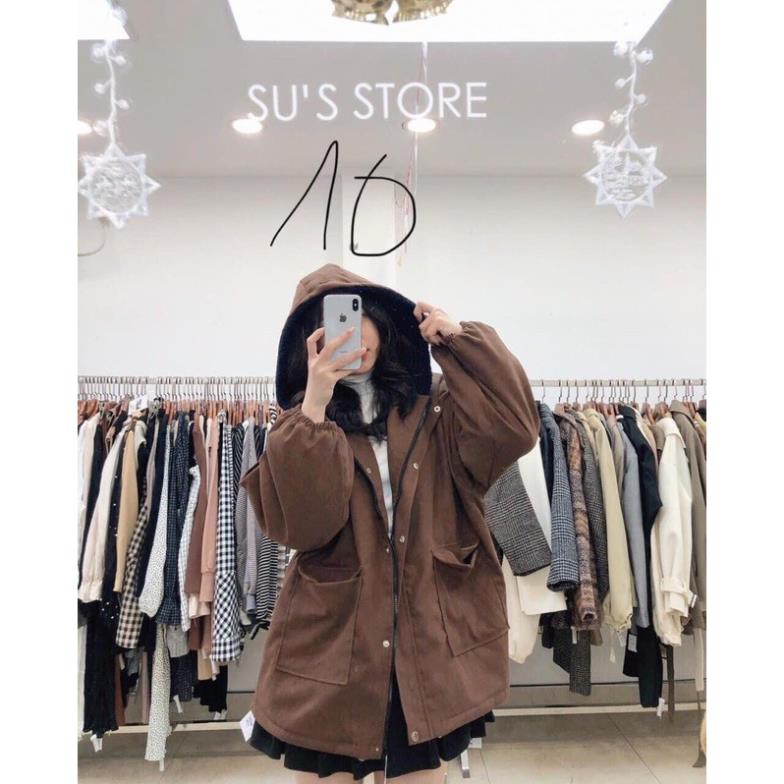 Áo khoác kaki lót lông cừu túi hộp (269k) | BigBuy360 - bigbuy360.vn