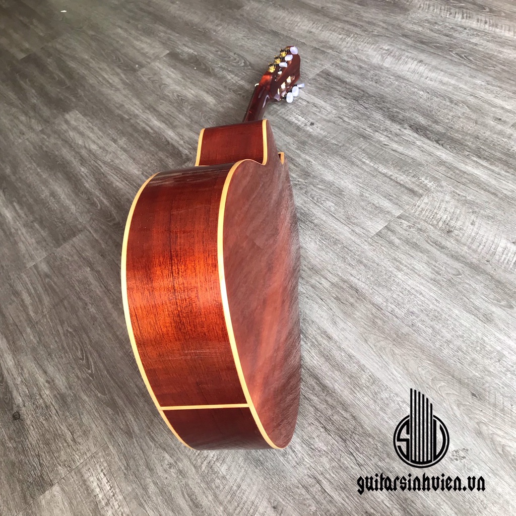 Đàn Guitar classic gỗ hồng đào có ty - Tặng kèm bao da và 6 phụ kiện - Đàn dáng khuyết và dáng đầy - bảo hành 12 tháng