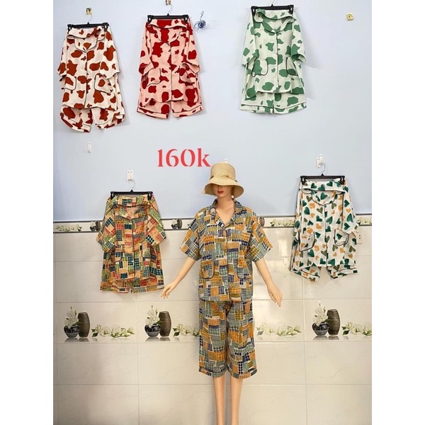 Đồ bộ quần lỡ tay cánh dơi