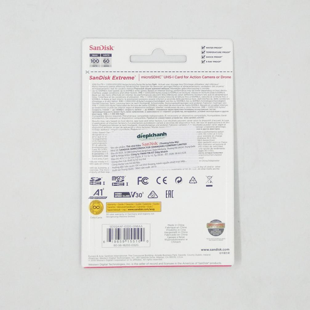 Thẻ nhớ MicroSDHC SanDisk Extreme 32GB/64GB hàng chính hãng | BigBuy360 - bigbuy360.vn