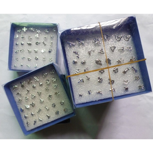 Bộ 24 Đôi Khuyên Tai Kiểu Dáng Hình Học Đơn Giản Dành Cho Nữ