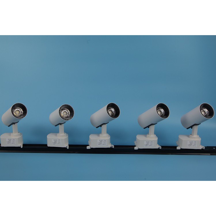 Combo 5 đèn led rọi ray ống bơ 20w + thanh ray 2m
