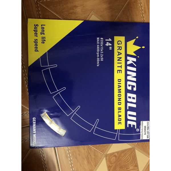 LƯỠI CẮT BÊ TÔNG KING BLUE 350x15x3,2x50 Germany model